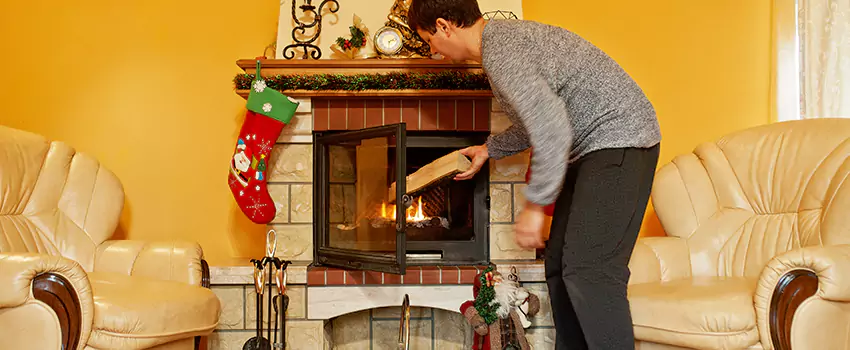 Rusted Metal Fireplace Restoration in Sherwood, Arkansas