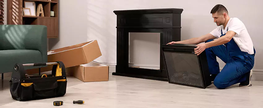 Old Rusted Metal Fireplace Repair And Replacement in Sherwood, AR